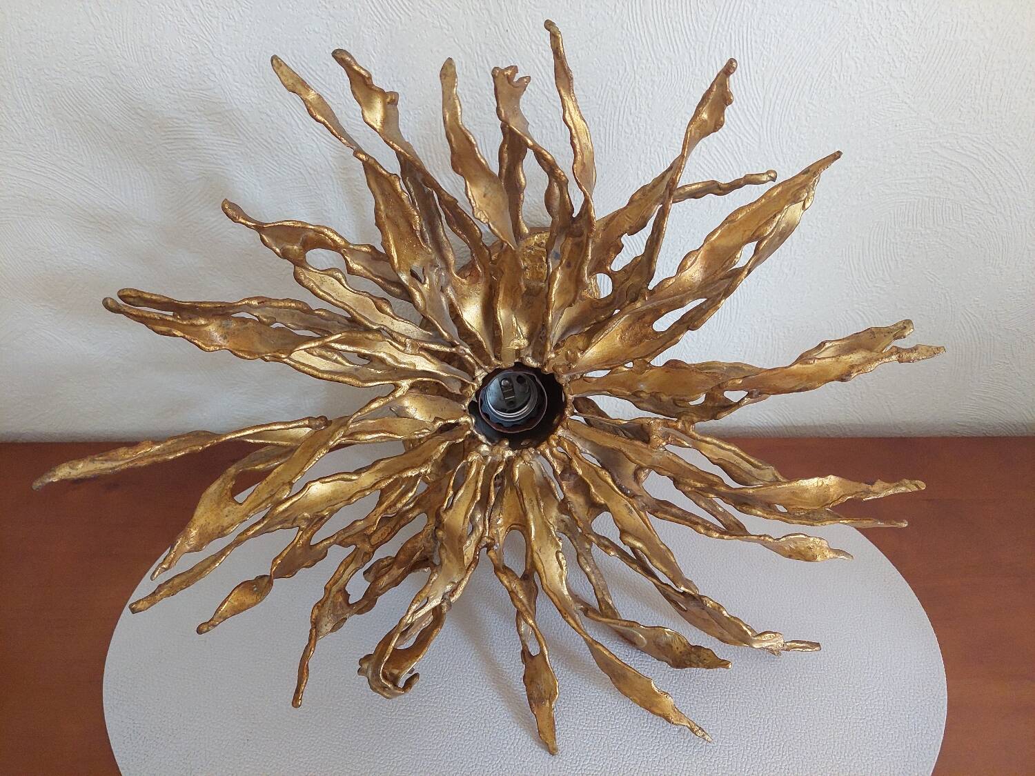 Pair of wall lamps signed moerenhout, belgium 1970s