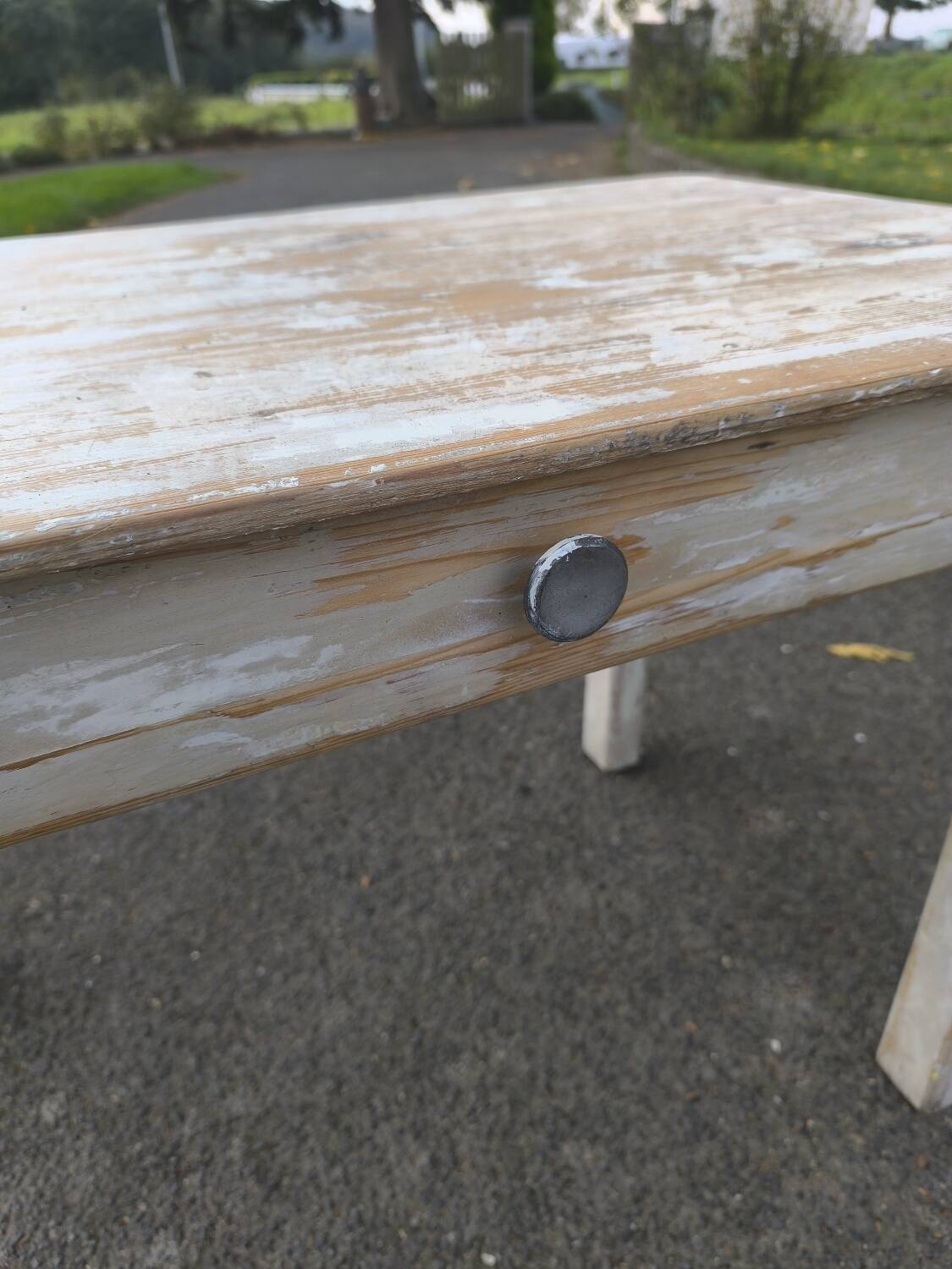 Wooden table or workshop desk