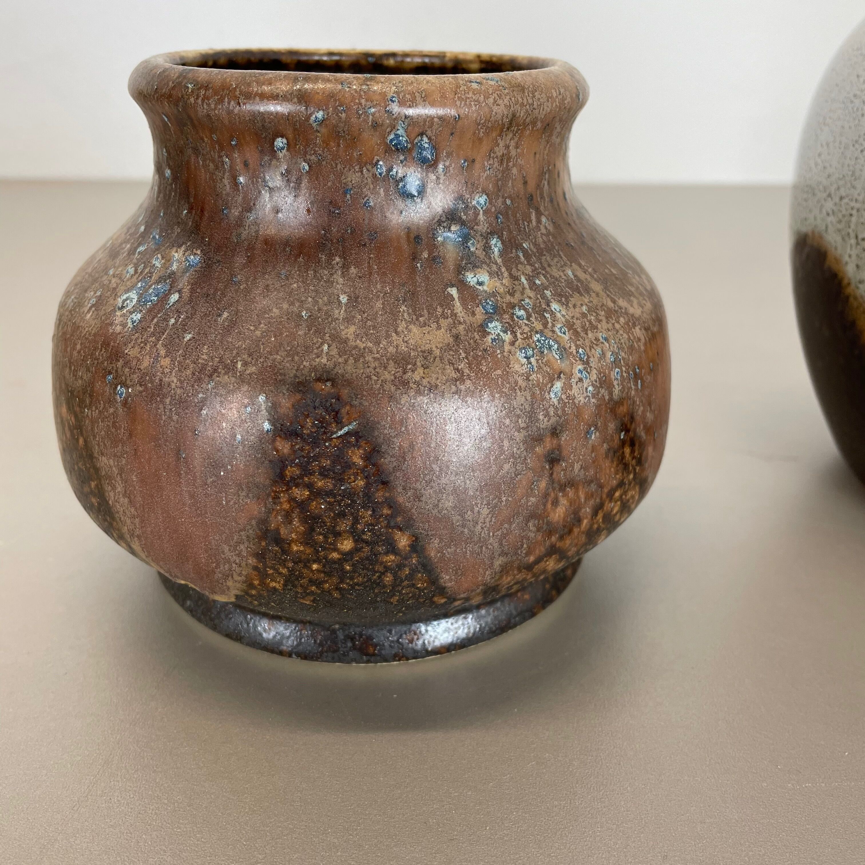 Set of 2 ceramic oottery "Lava" Vases by Dümler and Breiden, Germany, 1960s