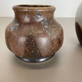 Set of 2 ceramic oottery "Lava" Vases by Dümler and Breiden, Germany, 1960s