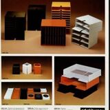 Orange office benches