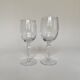Set de 4 verres à eau et 4 verres à vin, verre tourbillonnant