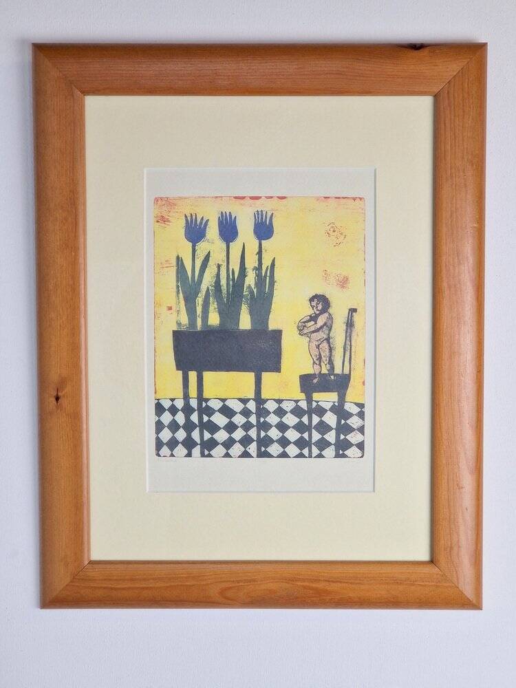 Eliza Kopec, Primavera, 1990s, Lithograph, Framed