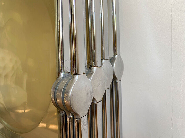 Four Plia folding chairs by Giancarlo Piretti edited by Castelli