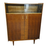 Vintage wooden display cabinet