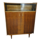 Buffet vitrine vintage en bois