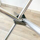 Round tripod table in smoked glass Roche Bobois 70