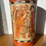 Handcrafted reproduction of Mayan vase / pottery