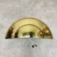 5 half moon brass wall lights Hollywood Regency style by Egoluce