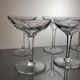6 Val Saint Lambert crystal champagne glasses, Nestor model