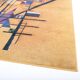 Tapis vintage, composition abstraite inspirée de Kandinsky