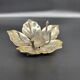 metal flower with removable petals 1970s