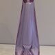 Purple glass piriform vase. Circa 1970.