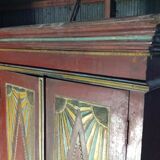 Small full color wardrobe in teak wood