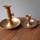 Pair of brass candlesticks