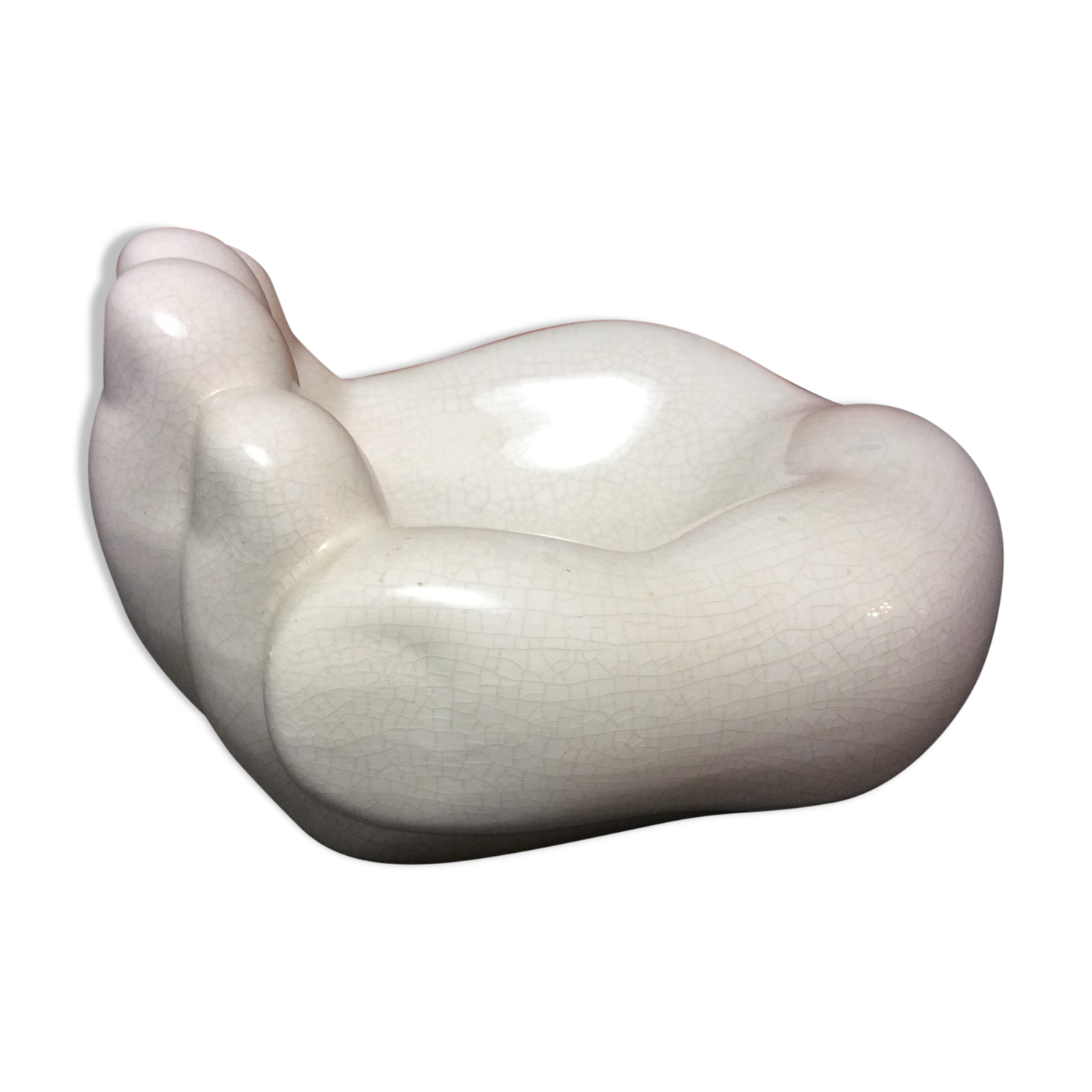 Empty vintage hand pocket ceramic Xxl