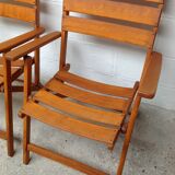 Teak folding chairs