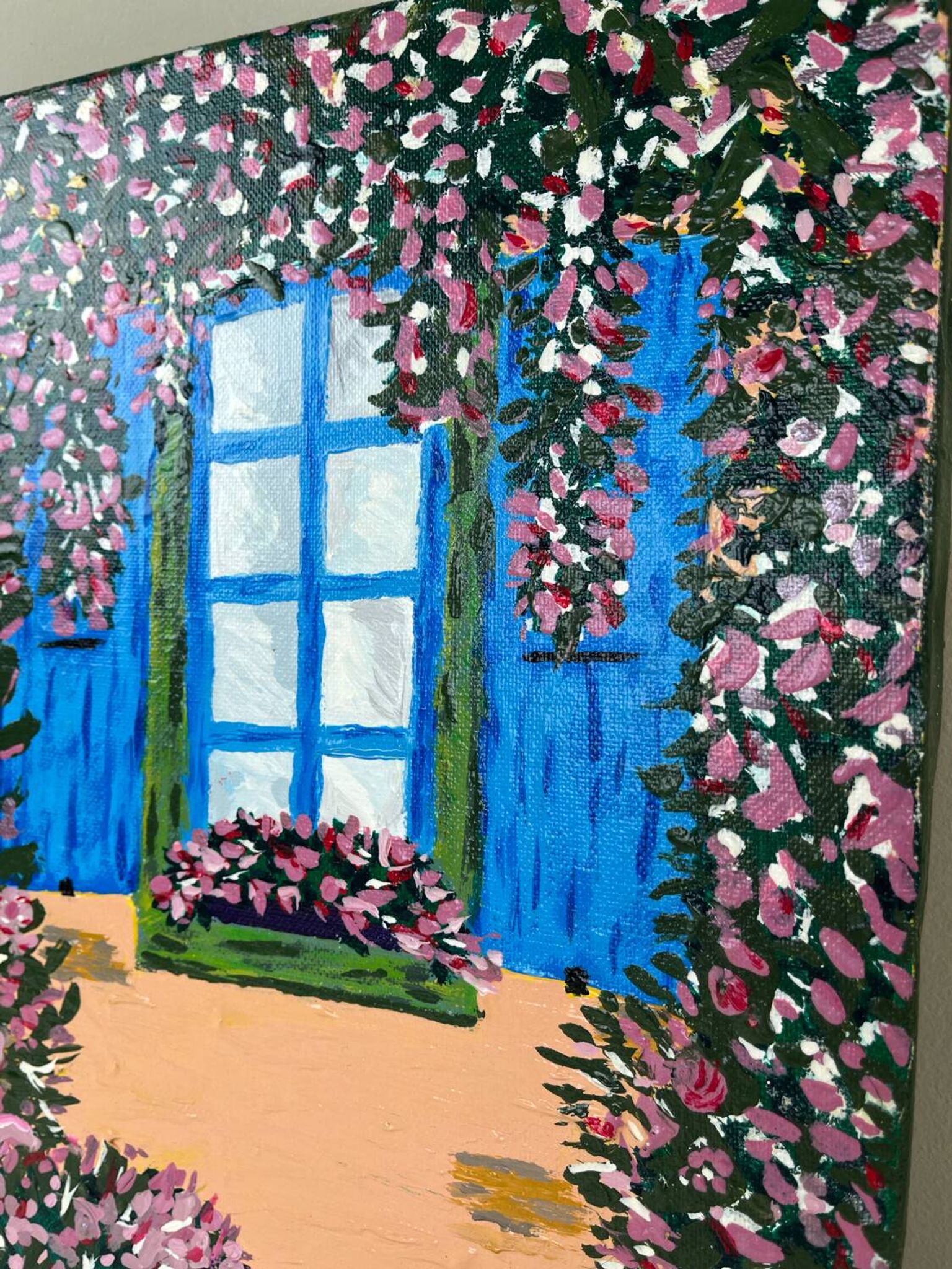 Colored oil painting