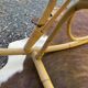 Rocking chair en cannage et rotin
