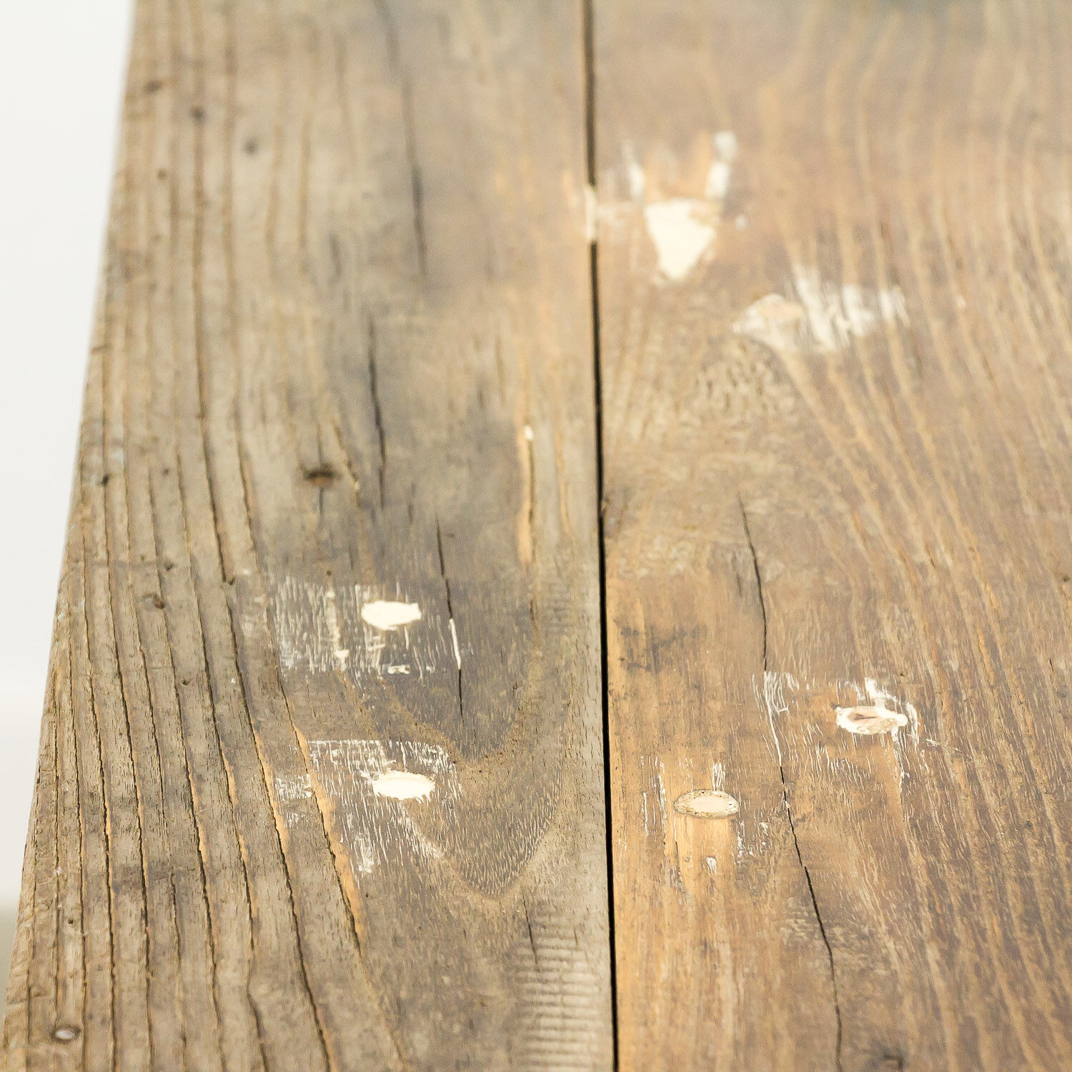 Antique industrial workbench