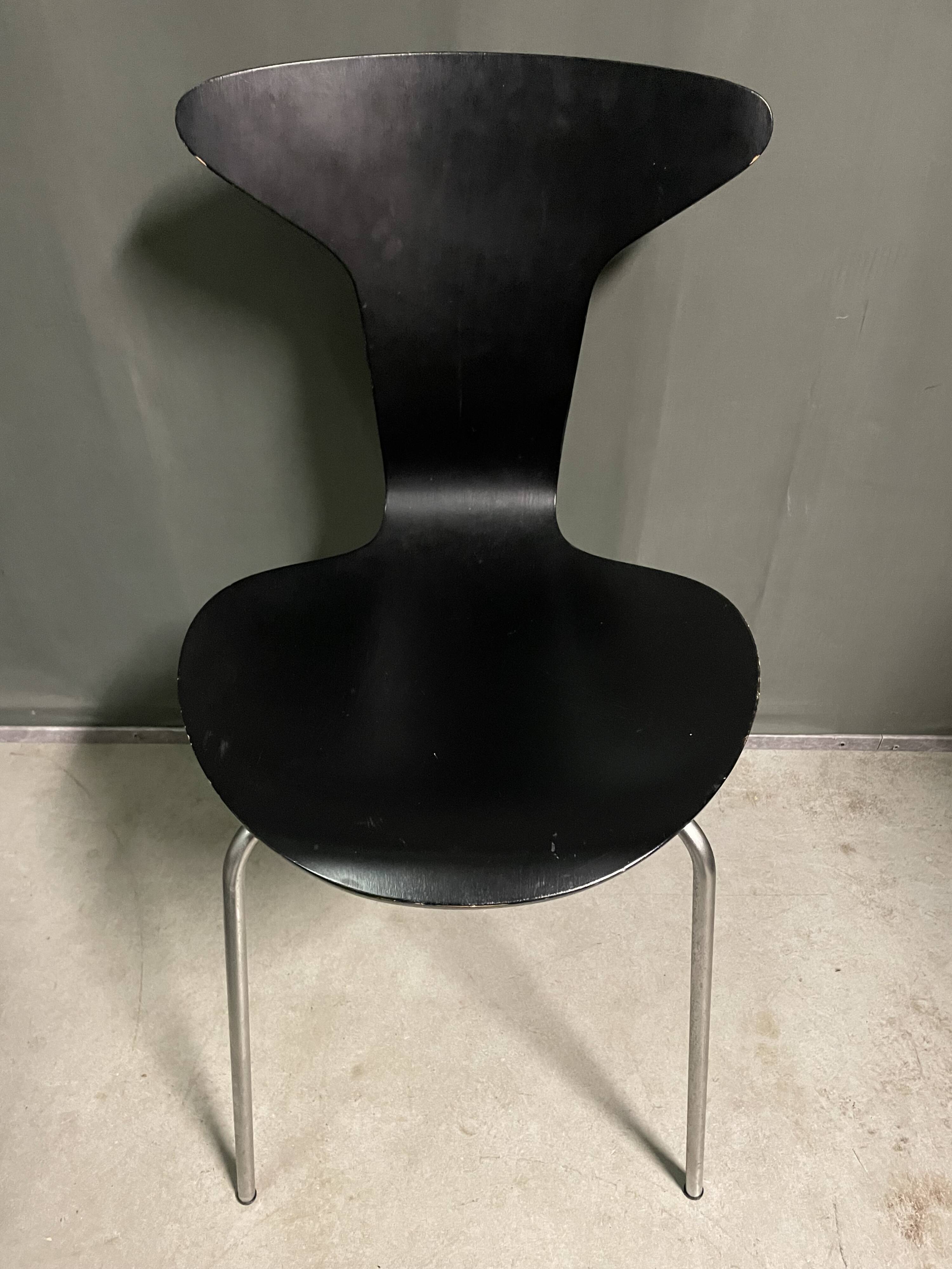 Set of 4 Mosquito chairs by Arne Jacobsen 1960 for Fritz Hansen.