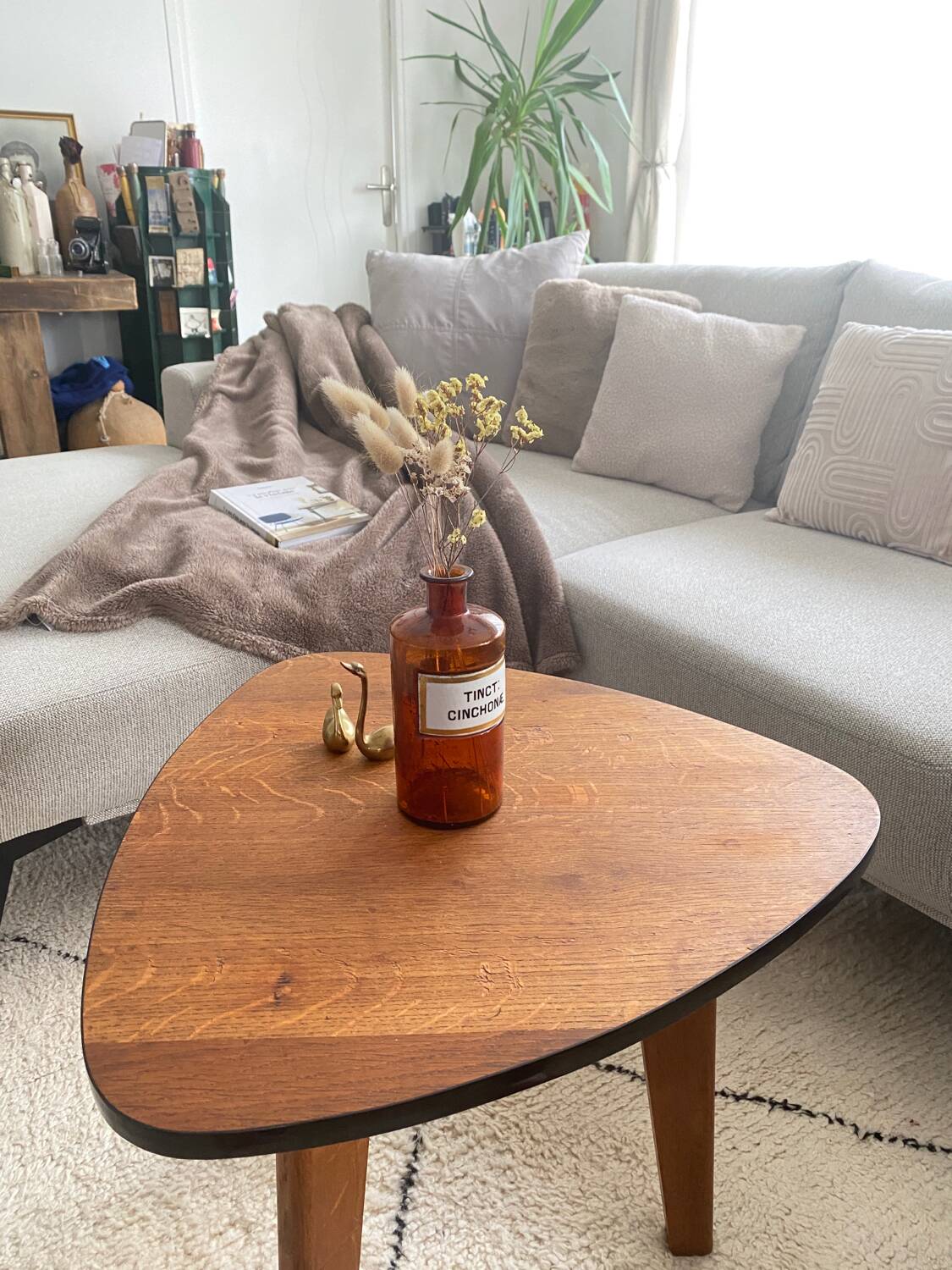 Vintage tripod coffee table