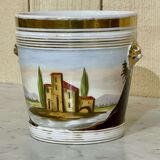 Cache pot Napoleon III late nineteenth porcelain