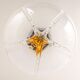 Suspended chandelier large Sputnik ball Murano, VeArt, Italy, 1970s