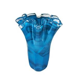 1970s Exquisite "Fazzoletto" Murano Glass Vase by Dogi, Italy