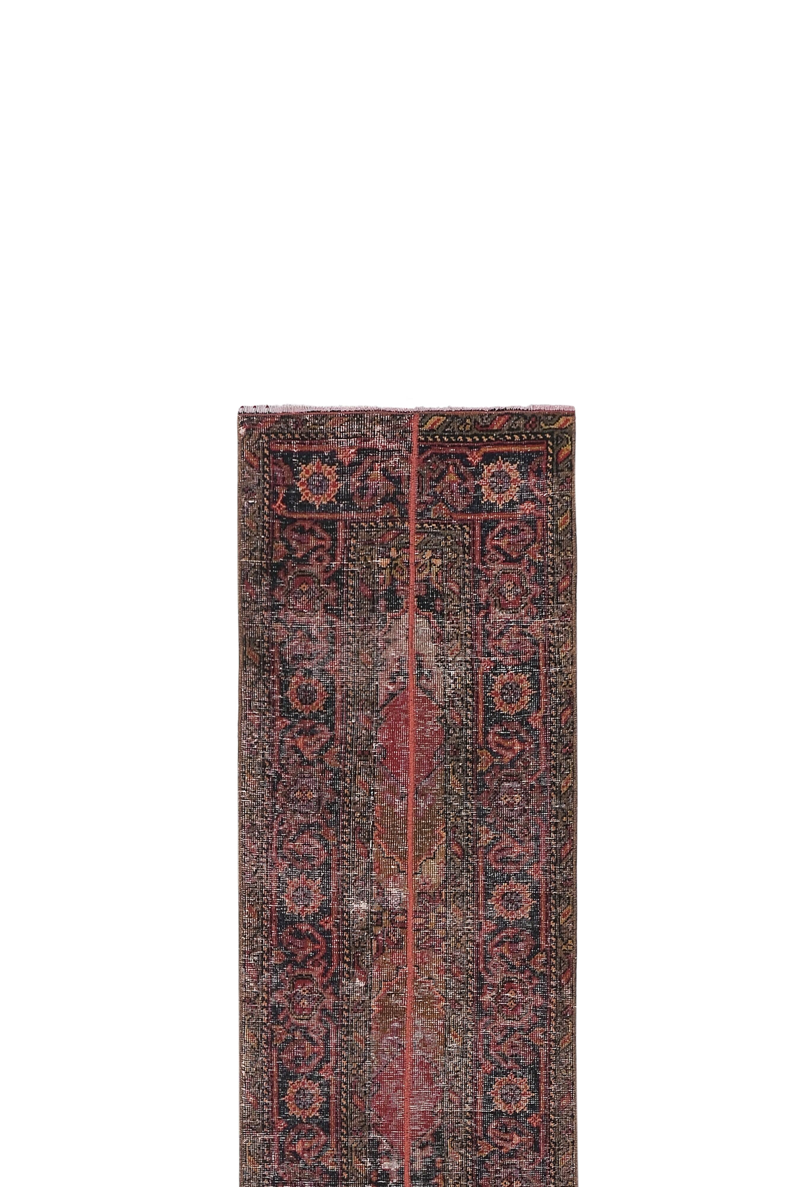 Vintage Turkish Oushak Handwoven Rug 65x407 cm