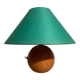 Lampe boule en bois années 80