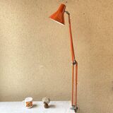 Office lamp architect aluminor France vintage 70s orange