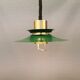 Hanging lamp from the 1970s-1980s, made of metal and brass.