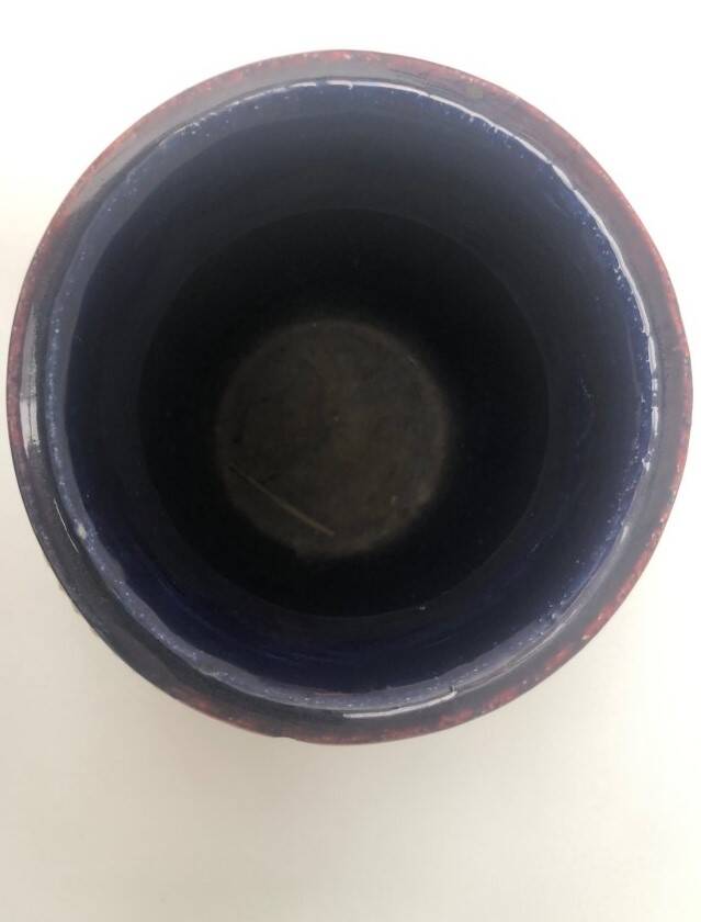 Bulbous ceramic vase by Ernest d'Hossche