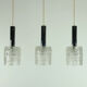 Mid century modern 3-light pendant lamp by hillebrand