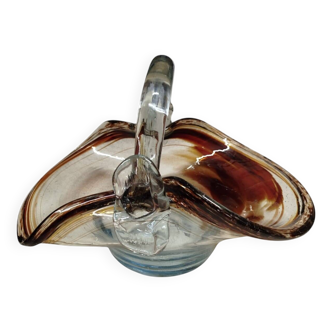 Jean Claude Novaro Glass Fruit Basket