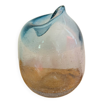 Bubble glass vase