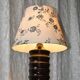 Sculptural ribbed ceramic table lamp Hungary 1970s