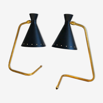 Pair of Italian lamps "casserole". Design 50s