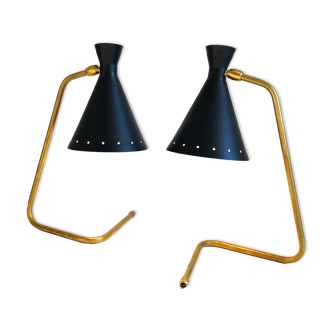 Pair of Italian lamps "casserole". Design 50s
