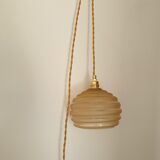 Polished glass hand lamp