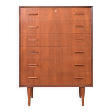 Mid-Century Danish Teak Chest of Drawers, 1960s.