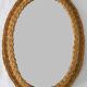 Vintage rattan mirror 47x36 cm 60s