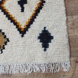 Handmade wool Berber rug 240 X 148 CM