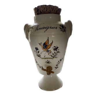 Vinaigrier porcelaine décor