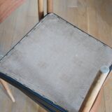 4 Scandinavian chairs skaï black