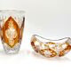 Crystal vase with a bowl, Poland, 1960s