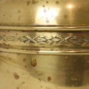 Large French Brass Repoussé Cache-pot / Planter, 25 cm