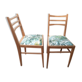 Pair of vintage chairs 50 palm springs green