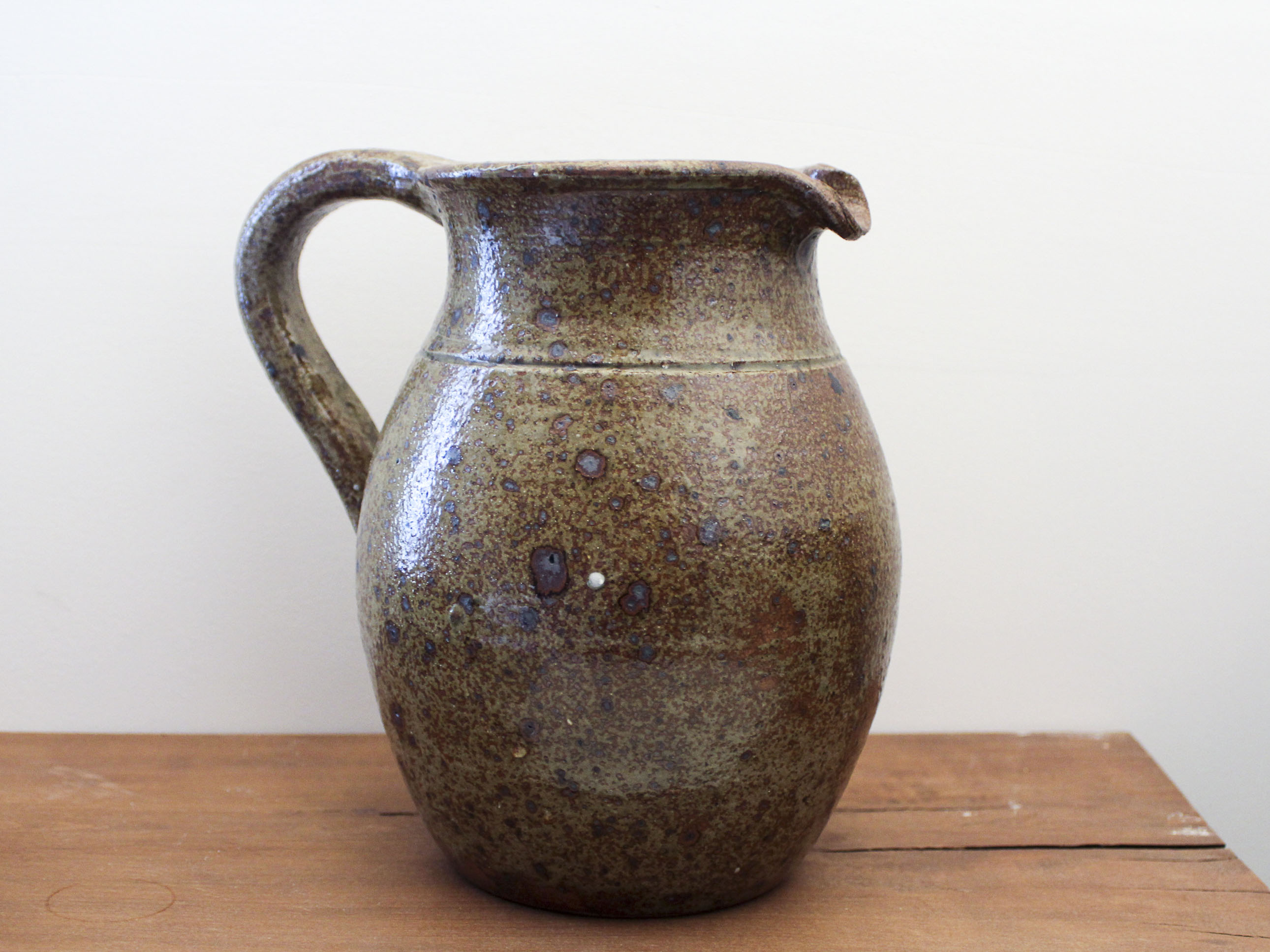 Basin and pitcher in sandstone pyrity Guy Baudat 70s